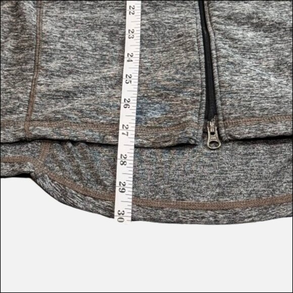 Athleta Vitamin Sea Zip Up Gray Heathered Athleisure Snug Hoodie  (Size M) - Picture 5 of 9